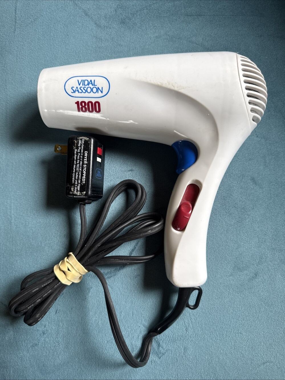 VTG hair dryer Vidal Sassoon 1800 watt VS733 Turbo Salon works!